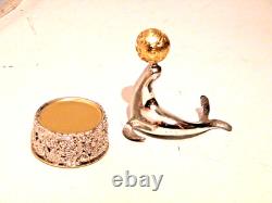 The Silver Circus THE PERFORMING SEAL Franklin Mint Brastoff sculpture sterling