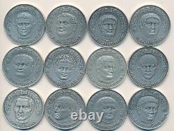 The Twelve Caesars Sterling 925 Silver Medals Set-in Display Case-nice! Free S/h