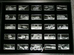 The official Air and Space Ingot Collection- 100 Silver Bars/Ingots 93 troy oz