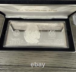 The washington Mint 1998 100$ bill 4 oz silver
