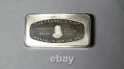 Tracy Collins Bank Salt Lake City Utah 2 oz. 925 Silver Bar 1971 Franklin Mint