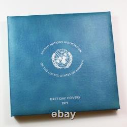 United Nations First Day Covers Complete 1st ed. Medallic & Stamp Album 1971