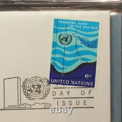 United Nations First Day Covers Complete 1st ed. Medallic & Stamp Album 1971