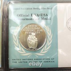 United Nations First Day Covers Complete 1st ed. Medallic & Stamp Album 1971