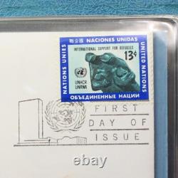 United Nations First Day Covers Complete 1st ed. Medallic & Stamp Album 1971