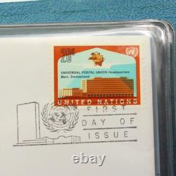 United Nations First Day Covers Complete 1st ed. Medallic & Stamp Album 1971
