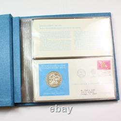 United Nations First Day Covers Complete 1st ed. Medallic & Stamp Album 1973