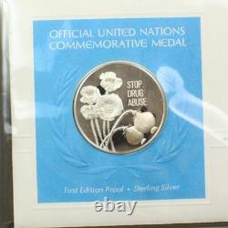 United Nations First Day Covers Complete 1st ed. Medallic & Stamp Album 1973