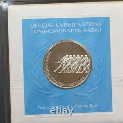 United Nations First Day Covers Complete 1st ed. Medallic & Stamp Album 1973