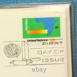 United Nations First Day Covers Complete 1st ed. Medallic & Stamp Album 1973