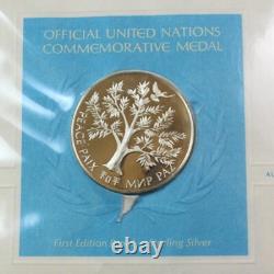 United Nations First Day Covers Complete 1st ed. Medallic & Stamp Album 1975