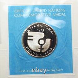United Nations First Day Covers Complete 1st ed. Medallic & Stamp Album 1975