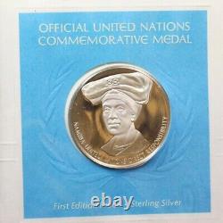 United Nations First Day Covers Complete 1st ed. Medallic & Stamp Album 1975