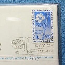 United Nations First Day Covers Complete 1st ed. Medallic & Stamp Album 1975