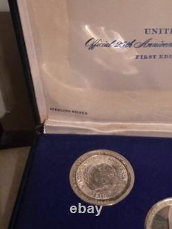 United Nations Sterling Silver 25th Anniversary Commemorative Medal Proof Set