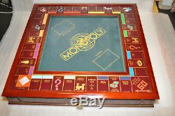 VG Replacement Franklin Mint Monopoly Board Only + 1 Gold Hotel, 1 Silver House