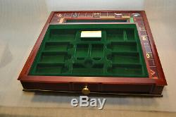 VG Replacement Franklin Mint Monopoly Board Only + 1 Gold Hotel, 1 Silver House