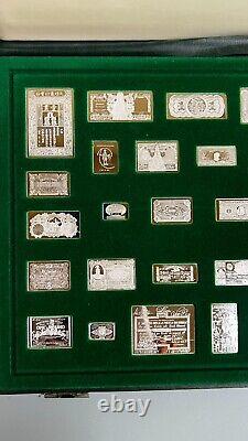 VINTAGE SILVER Franklin Mint Limited Edition World's Greatest Banknotes