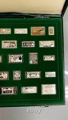 VINTAGE SILVER Franklin Mint Limited Edition World's Greatest Banknotes