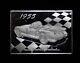 Vintage 1955 Corvettes Of All Time Franklin Mint 925 Silver Art Bar Wow! C1361