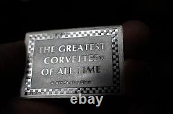 Vintage 1955 Corvettes of all Time Franklin Mint 925 Silver art bar WOW! C1361