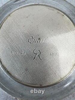 Vintage 1971 Franklin Mint Quail No. 24 Sterling Silver Hunting Round Proof Medal