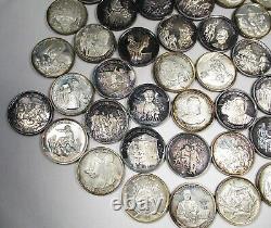 Vintage Civil War History 999 Fine Silver Rounds Medals 40ct. 25 Grams Ea. AJ751