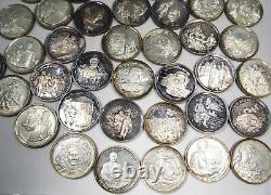 Vintage Civil War History 999 Fine Silver Rounds Medals 40ct. 25 Grams Ea. AJ751