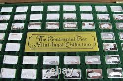 Vintage Complete Franklin The Centennial Car Mini-lingot Sterling Silver & Case