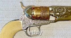 Vintage Franklin Mint General George Custer's. 36 Caliber Gold & Silver Revolver