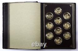 Vintage Franklin Mint Medallic History of Mankind Vol. 1 Silver Medal Proof Set