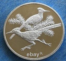 Vintage Franklin Mint ROADRUNNER No. 10 Proof Medal Coin. 925 Silver 1971