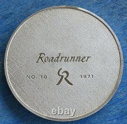 Vintage Franklin Mint ROADRUNNER No. 10 Proof Medal Coin. 925 Silver 1971