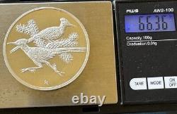 Vintage Franklin Mint ROADRUNNER No. 10 Proof Medal Coin. 925 Silver 1971