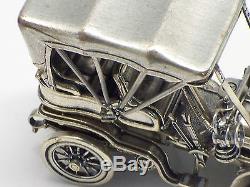 Vintage Franklin Mint Silver Car Miniature 1903 Fiat