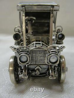 Vintage Franklin Mint Silver Car Miniatures The 1903 Fiat 100% Sterling Silver