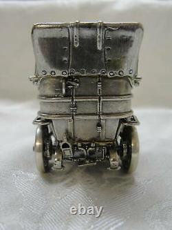 Vintage Franklin Mint Silver Car Miniatures The 1903 Fiat 100% Sterling Silver