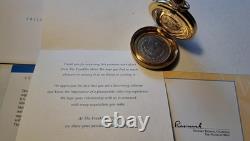 Vintage Franklin Mint Silver Morgan PocketWatch Limited Edition 1921 Coin RARE