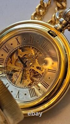 Vintage Franklin Mint Silver Morgan PocketWatch Limited Edition 1921 Coin RARE