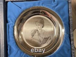 Vintage Franklin Mint Sterling Silver Mother's Day Plate 1974 6oz Irene Spencer