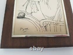 Vintage Henry Moore Woman Knitting 236 of 1000 Franklin Mint 1975 COA Sterling