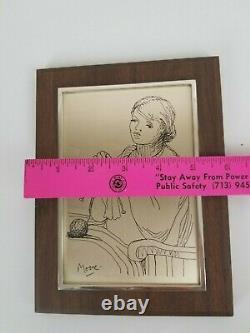 Vintage Henry Moore Woman Knitting 236 of 1000 Franklin Mint 1975 COA Sterling