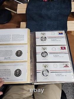 Vintage National Governors Conference Official Statehood Book 50 Silver Medals