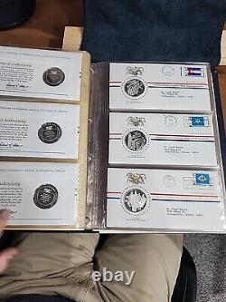 Vintage National Governors Conference Official Statehood Book 50 Silver Medals