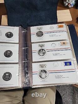 Vintage National Governors Conference Official Statehood Book 50 Silver Medals