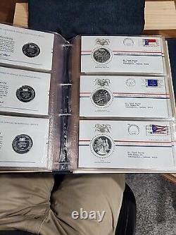 Vintage National Governors Conference Official Statehood Book 50 Silver Medals