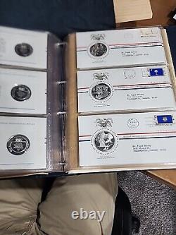 Vintage National Governors Conference Official Statehood Book 50 Silver Medals