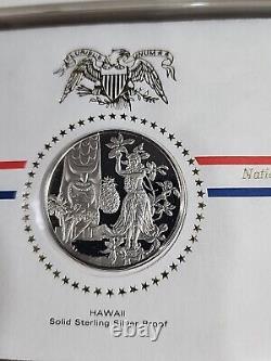 Vintage National Governors Conference Official Statehood Book 50 Silver Medals