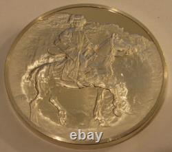 Vintage Rembrandt The Polish Rider Franklin Mint Sterling Silver Round 65.8g