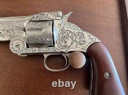 Vintage Wyatt Earp. 44 Revolver from Franklin Mint in Gun display frame